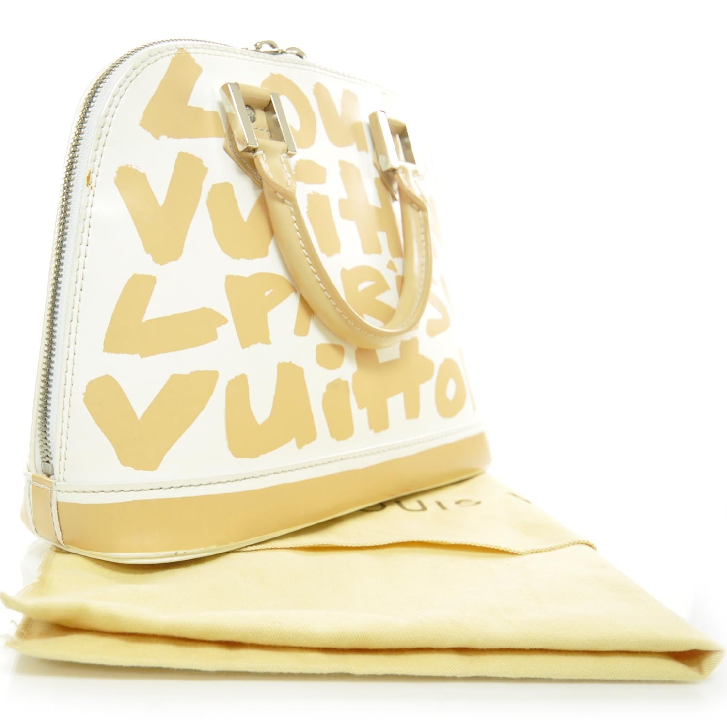 Louis Vuitton Graffiti Alma MM Peach 3 of 8