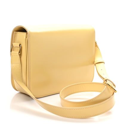 Celine Shiny Calfskin Medium Triomphe Limestone 2 of 10