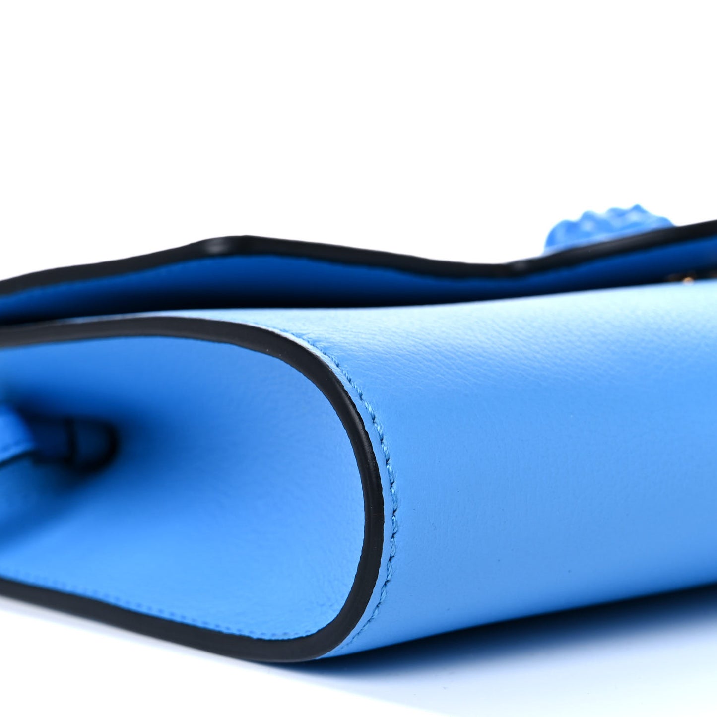 Vitello Medusa Clutch Bag Blue