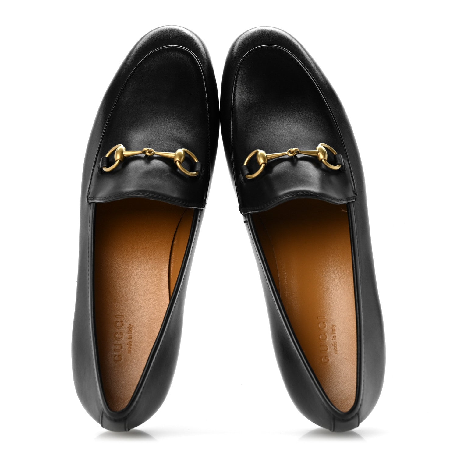 Gucci Calfskin Womens Jordaan Loafers 39 Black 2 of 10