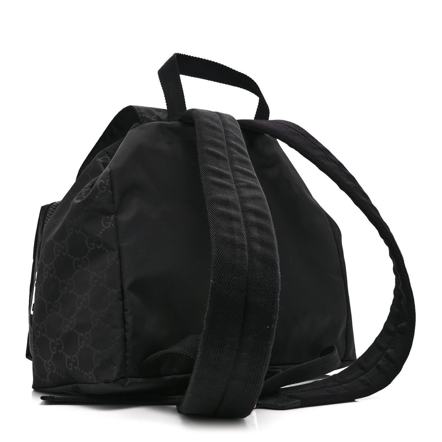 Gucci Nylon Monogram Small Single Buckle Backpack Black 3 of 10