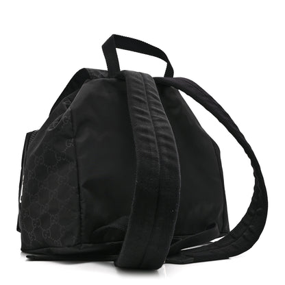 Gucci Nylon Monogram Small Single Buckle Backpack Black 3 of 10