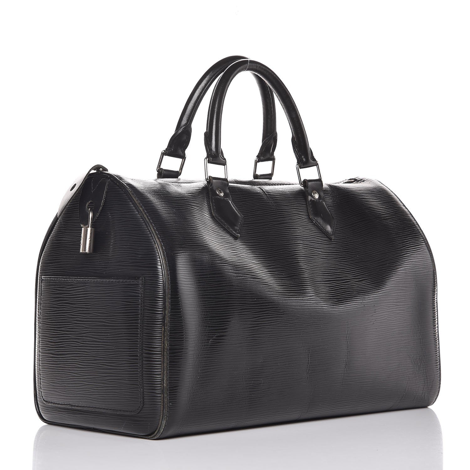 Louis Vuitton Epi Speedy 30 Black 3 of 14