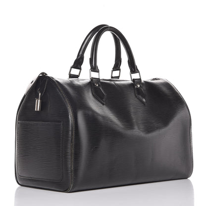Louis Vuitton Epi Speedy 30 Black 3 of 14
