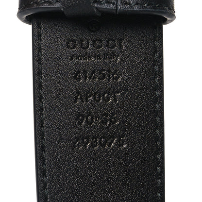 Gucci Calfskin Double G 30mm Belt 90 36 Black 5 of 6