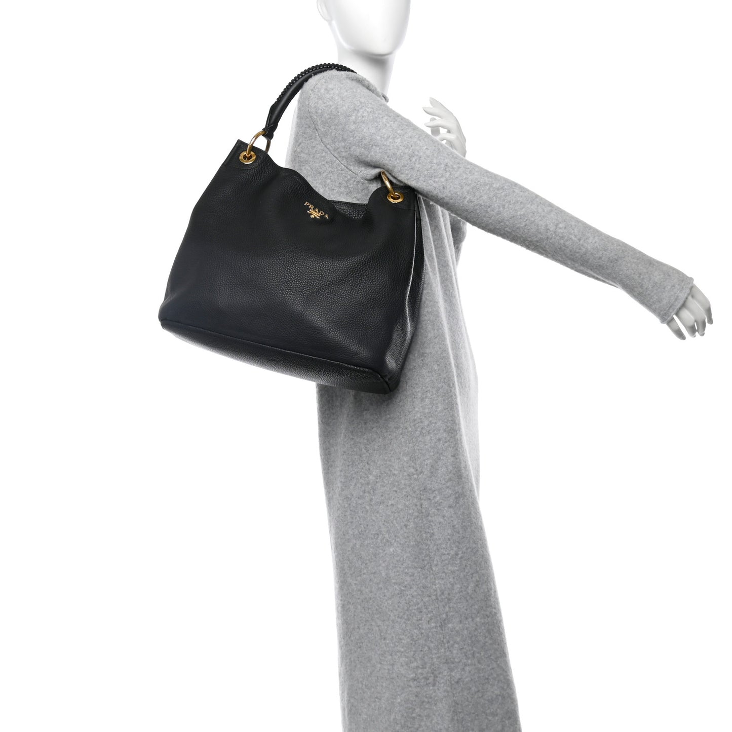 Vitello Daino Hobo Black
