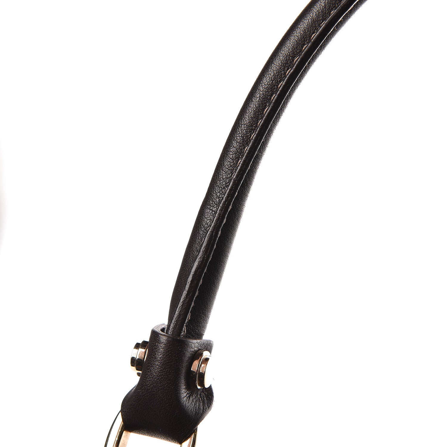 Gucci Monogram D Ring Gold Hobo Dark Brown 8 of 15