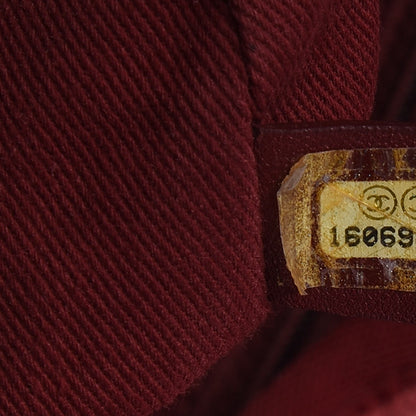 Chanel Canvas Large Deauville Tote Red 8 of 11