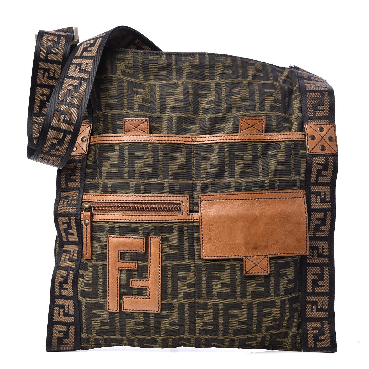 Fendi Zucca Shoulder Bag Tobacco 1 of 8
