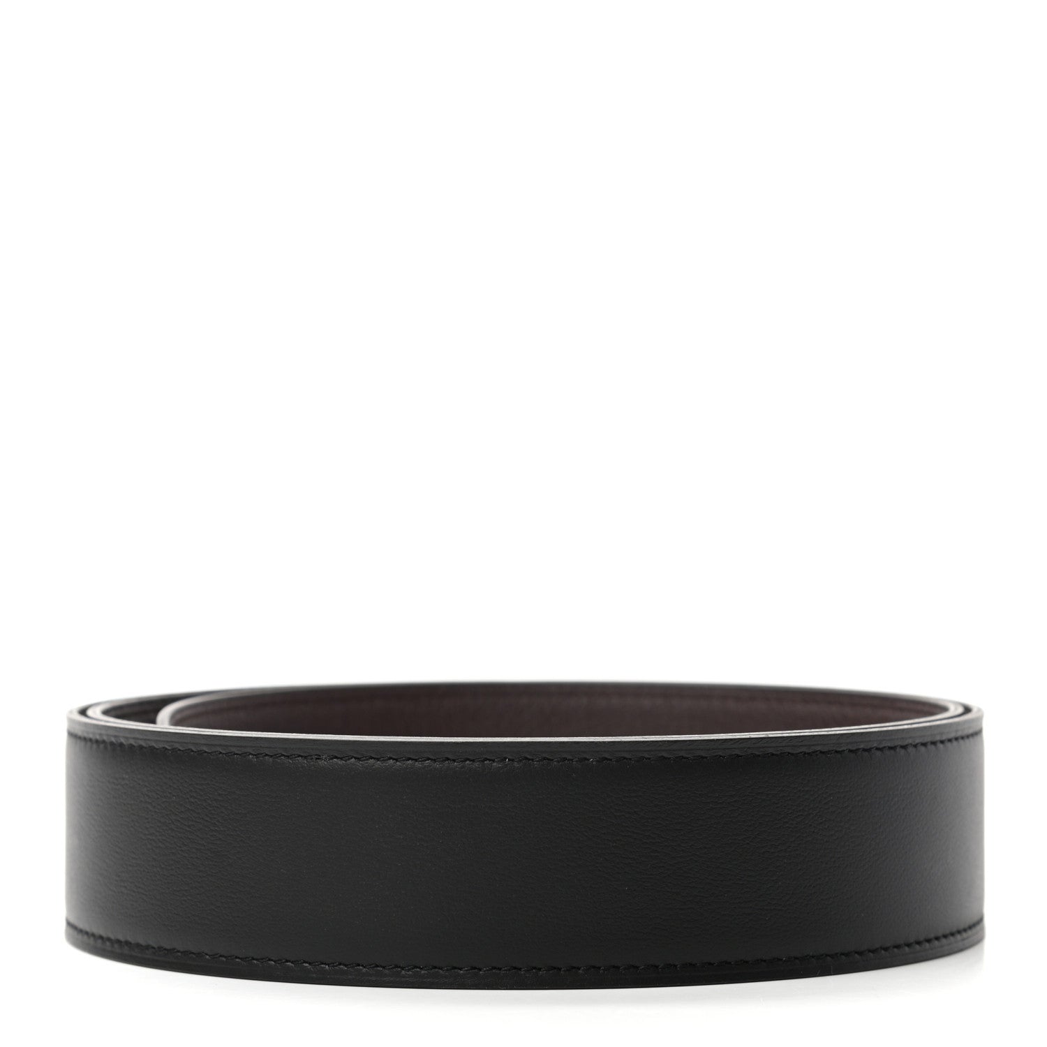 Hermes Box Togo 32mm Belt Strap 95 Black Chocolate 2 of 5