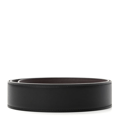 Hermes Box Togo 32mm Belt Strap 95 Black Chocolate 2 of 5