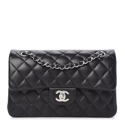 Chanel Lambskin Quilted Small Double Flap Black 1 of 10
