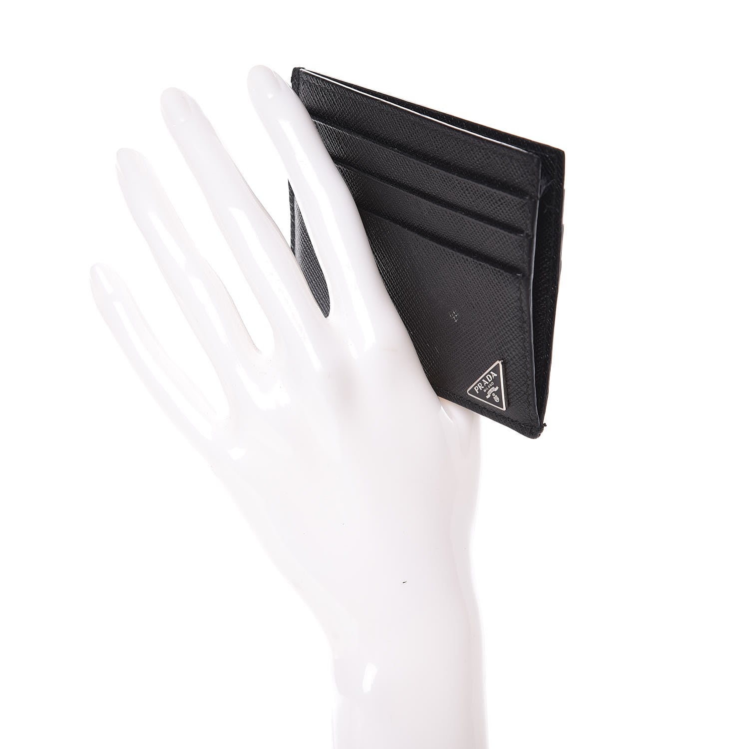 Prada Saffiano Card Case Black 2 of 6