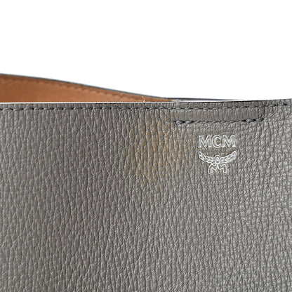 MCM Grained Calfskin Visetos Medium Sarah Hobo Grey 15 of 20