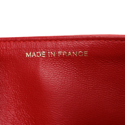 Chanel Lambskin Quilted Medium Double Flap Red 8 of 11