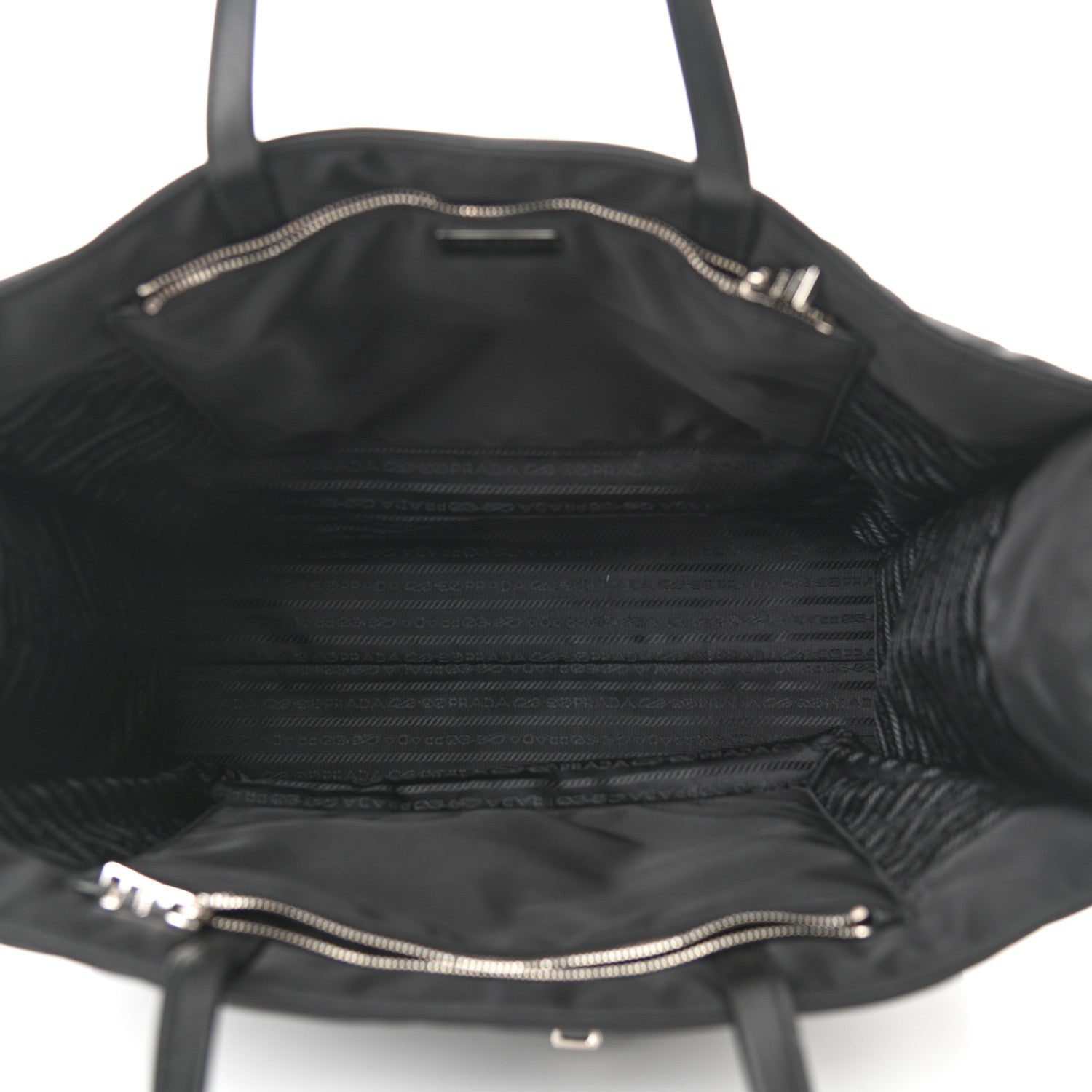 Prada Tessuto Nylon Tote Bag Black 4 of 8
