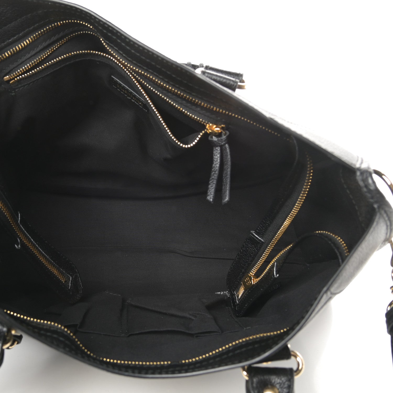Balenciaga Chevre Gold Metallic Edge Hardware City Black 5 of 14