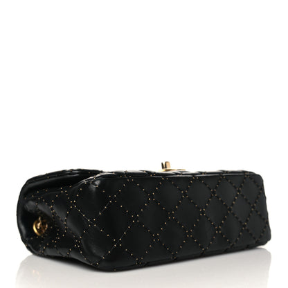 Chanel Lambskin Quilted Small Beaded Flap Black 3 of 10