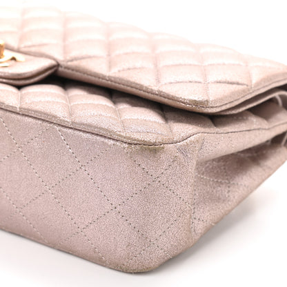 Chanel Iridescent Calfskin Quilted Medium Double Flap Light Pink 10 of 11