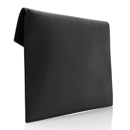 Saint Laurent Grain De Poudre Uptown Pouch Black 3 of 9