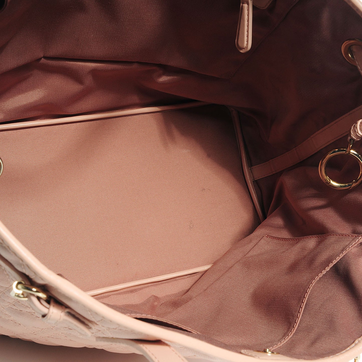 Coated Canvas Cannage Medium Panarea Tote Light Pink