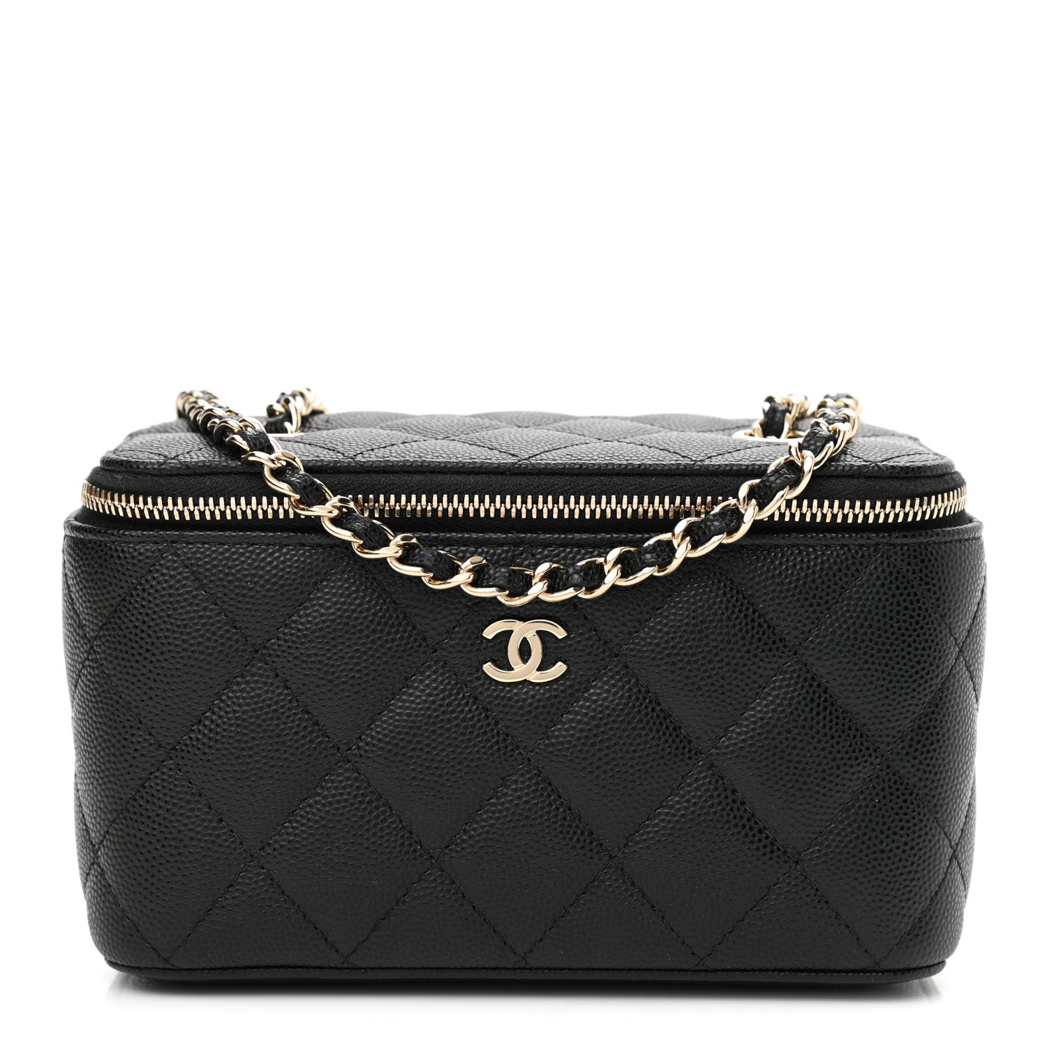 Chanel Caviar Quilted Small Vanity Case With Chain Black 1 of 11