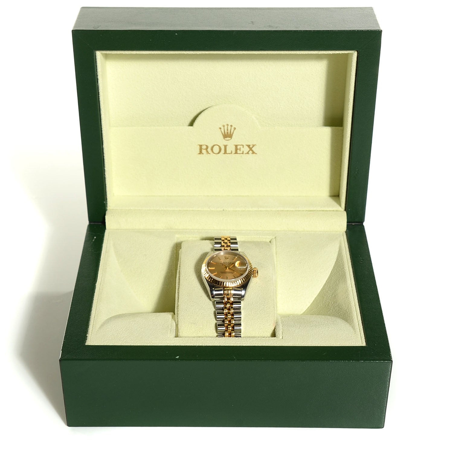 Rolex Stainless Steel 18K Yellow Gold 26mm Oyster Perpetual Datejust Watch Champagne 79173 6 of 6