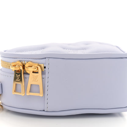Louis Vuitton Calfskin Embroidered Monogram Pop My Heart Bag Pouch Lilac 8 of 10