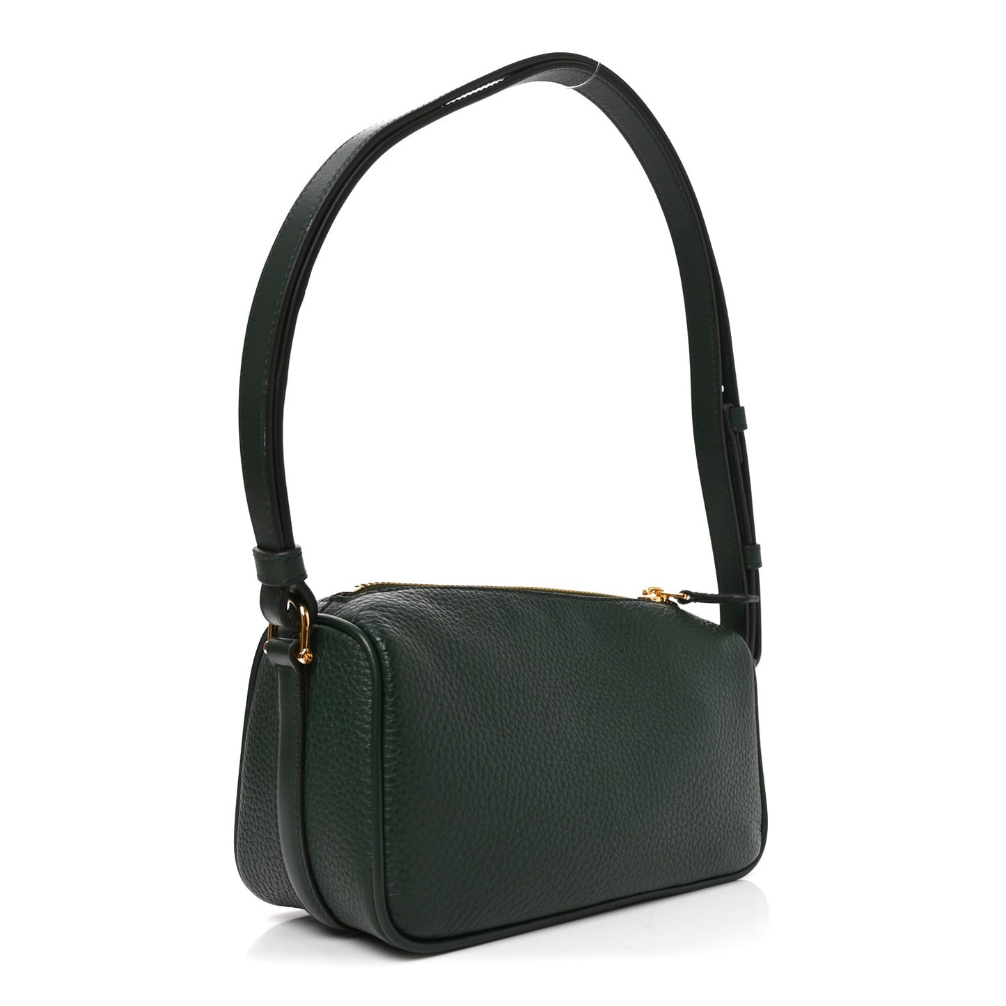 Grainy Calfskin Half Horsebit Mini Shoulder Bag Verde