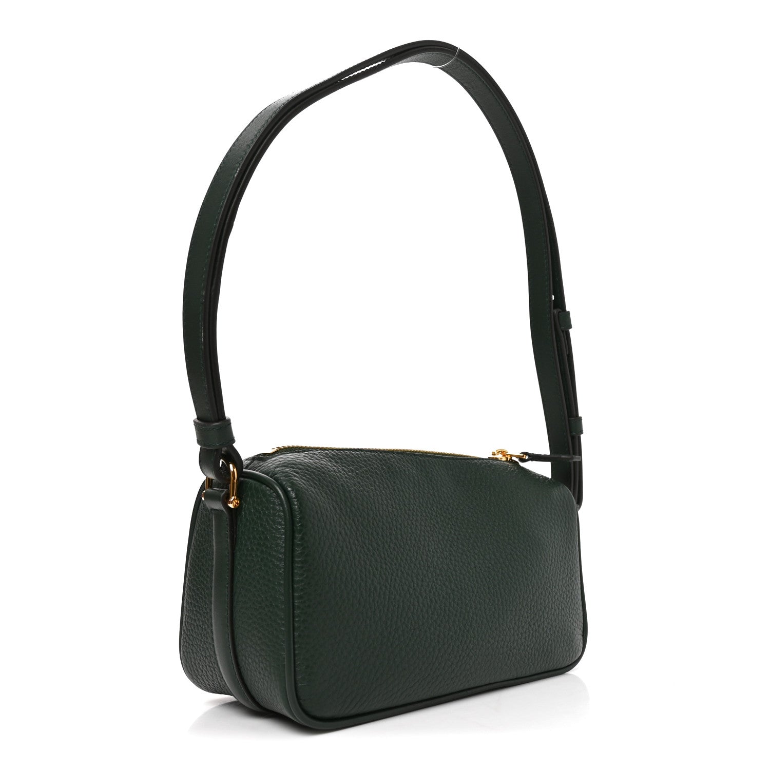 Gucci Grainy Calfskin Half Horsebit Mini Shoulder Bag Verde 3 of 11