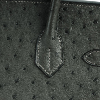 Hermes Ostrich Birkin 30 Graphite 27 of 27