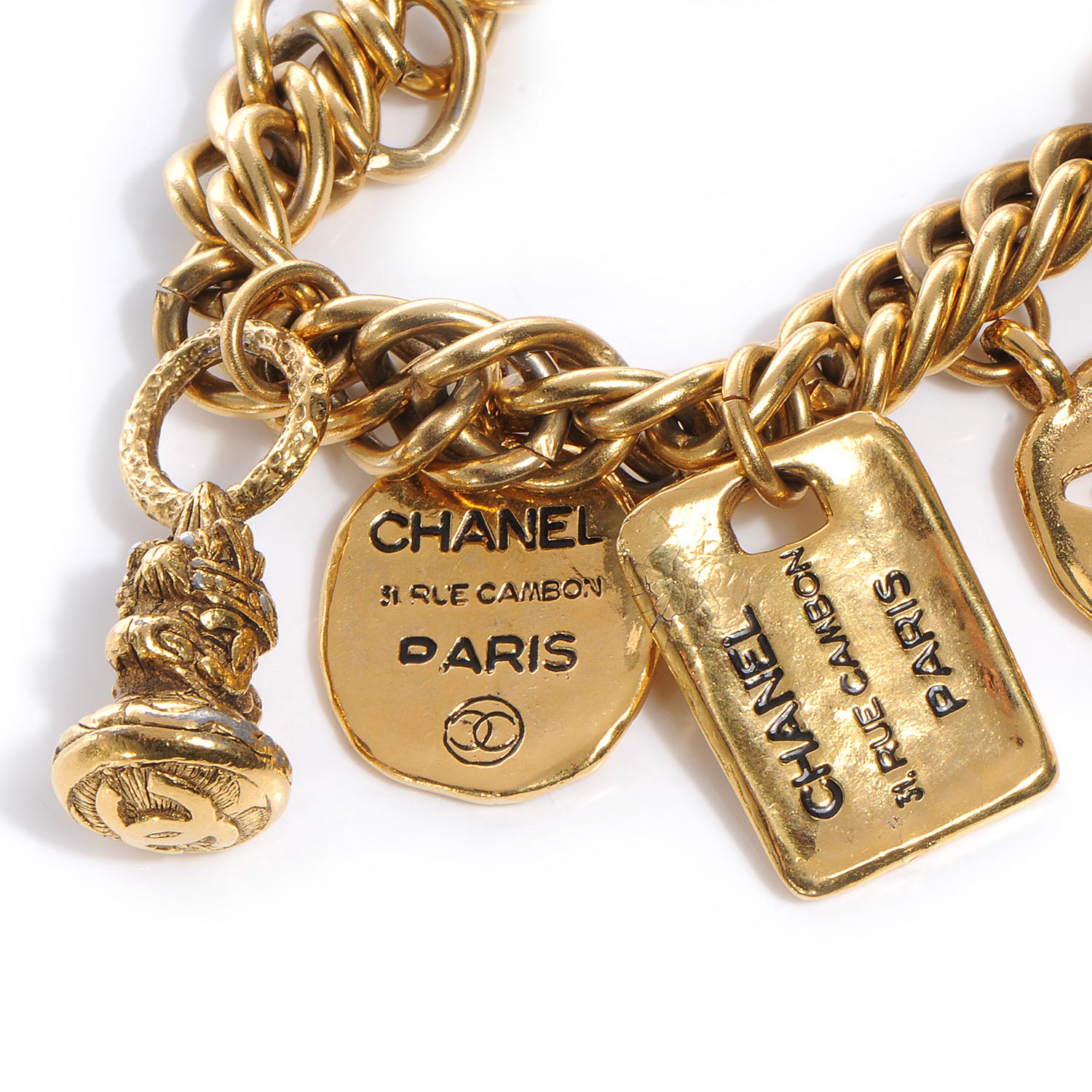 Chanel Bijoux Charm Bracelet Gold 3 of 6