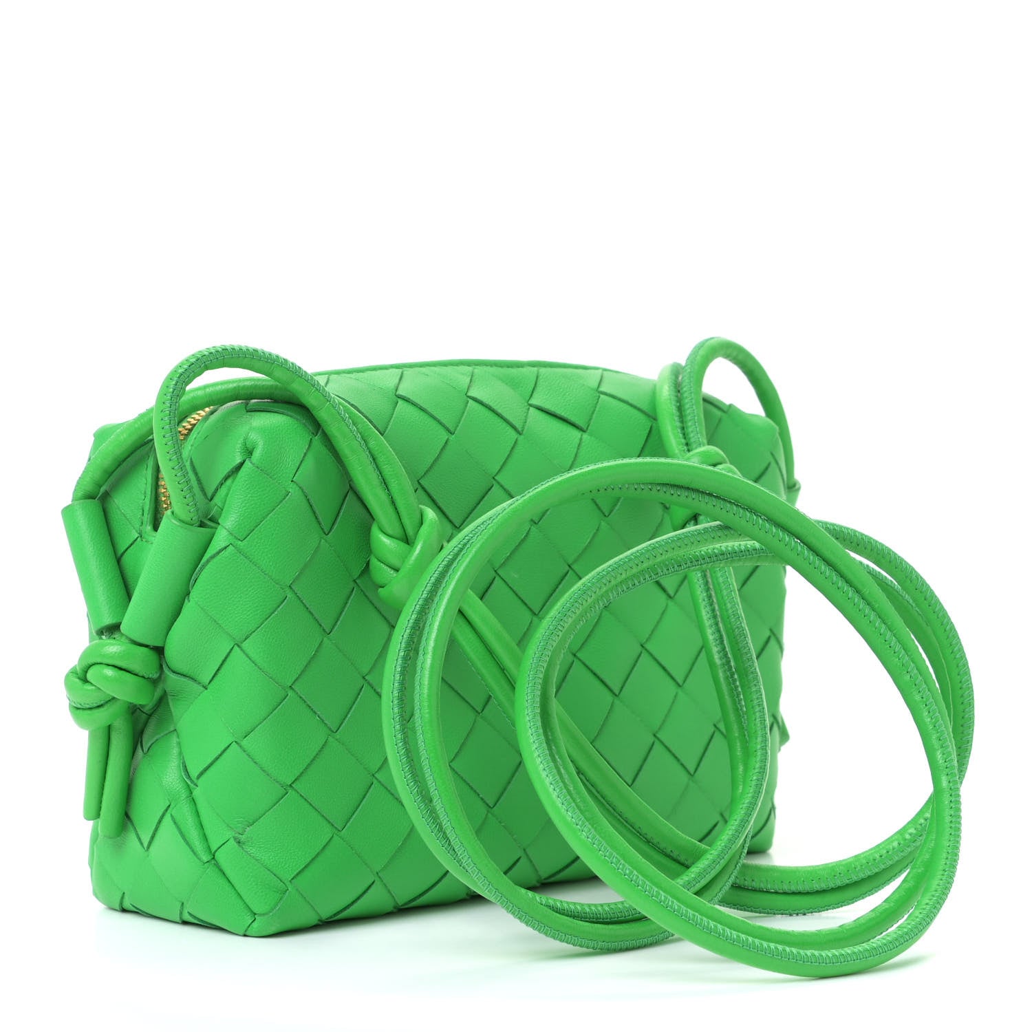 Bottega Veneta Nappa Intrecciato Mini Loop Camera Bag Parakeet 2 of 10