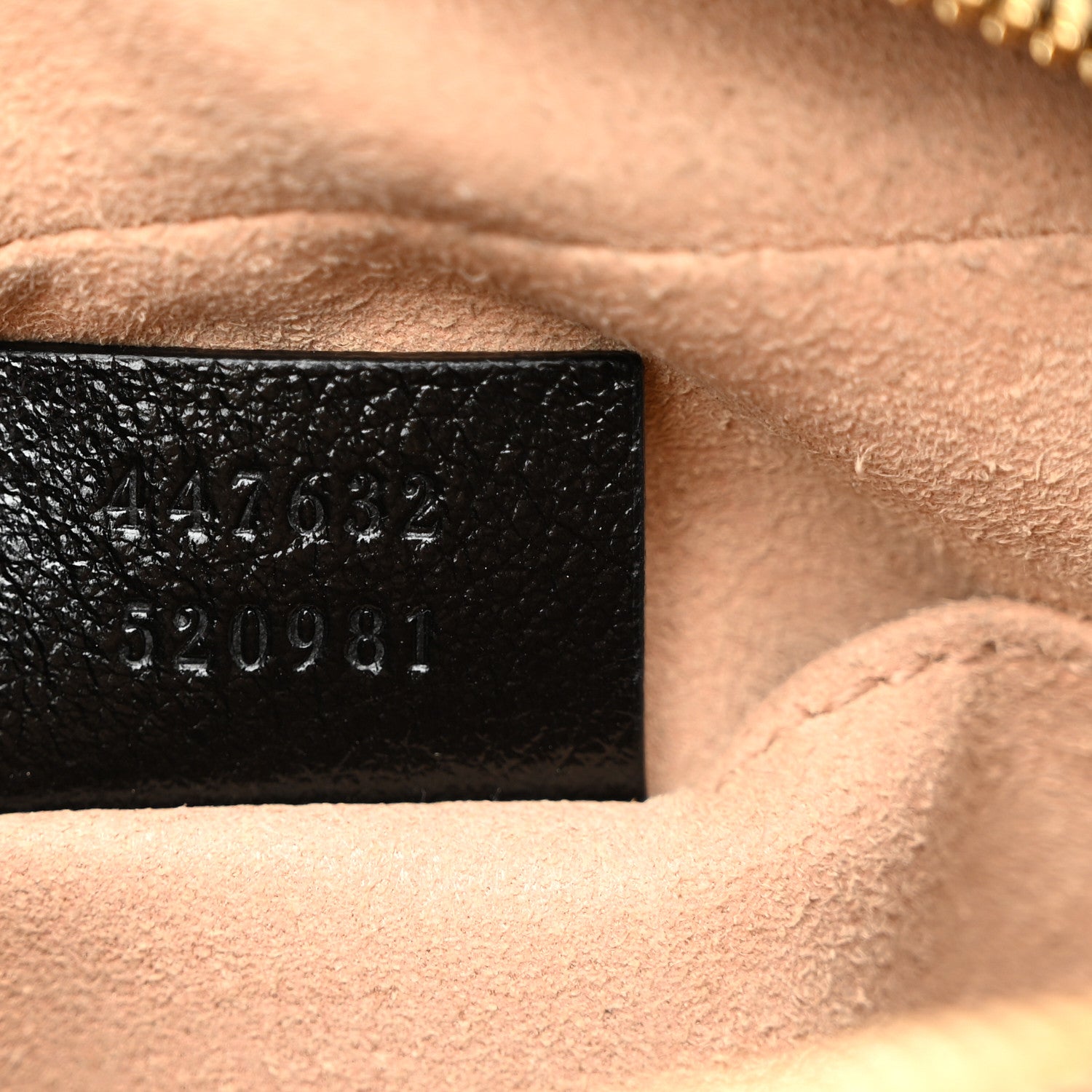 Gucci Monogram Matelasse Diagonal Small GG Marmont Chain Shoulder Bag Beige Black 7 of 11