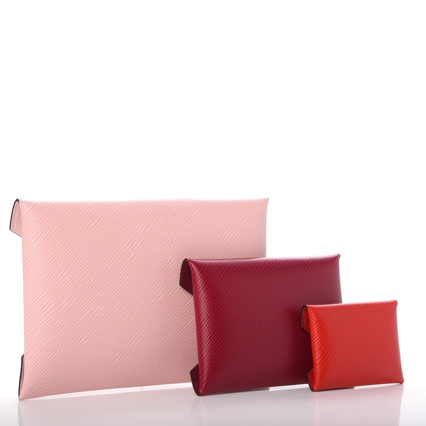 Epi Kirigami Pochette Set Rose Ballerine Fuchsia Coquelicot