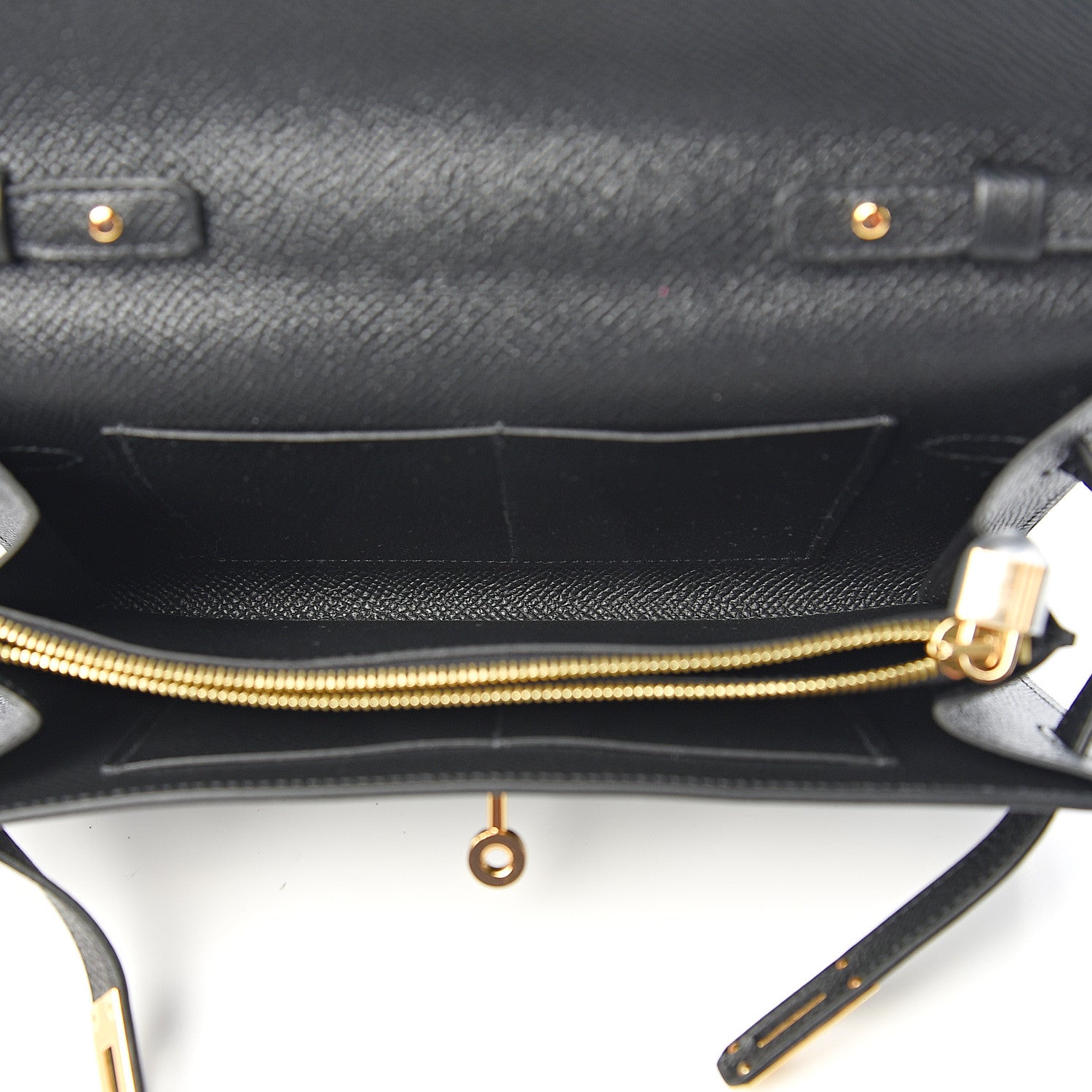 Hermes Epsom Kelly Wallet To Go Black 4 of 10