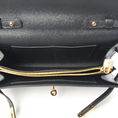Hermes Epsom Kelly Wallet To Go Black 4 of 10