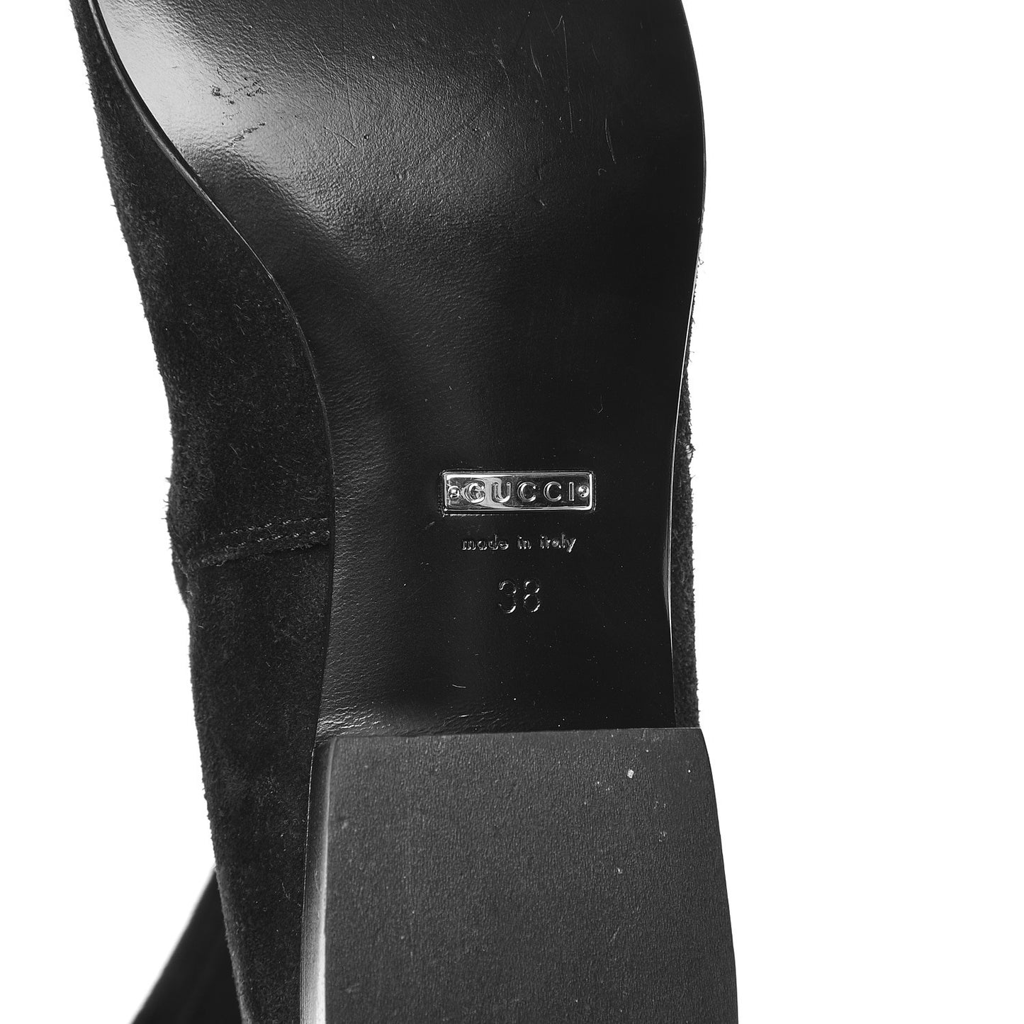 Suede Dionysus Over The Knee Boot 38 Black