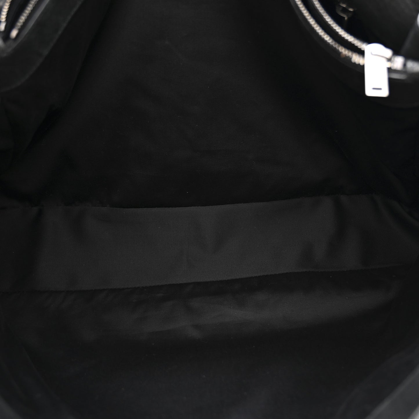 Grained Lambskin Monogram Oversized Niki Chain Satchel Black