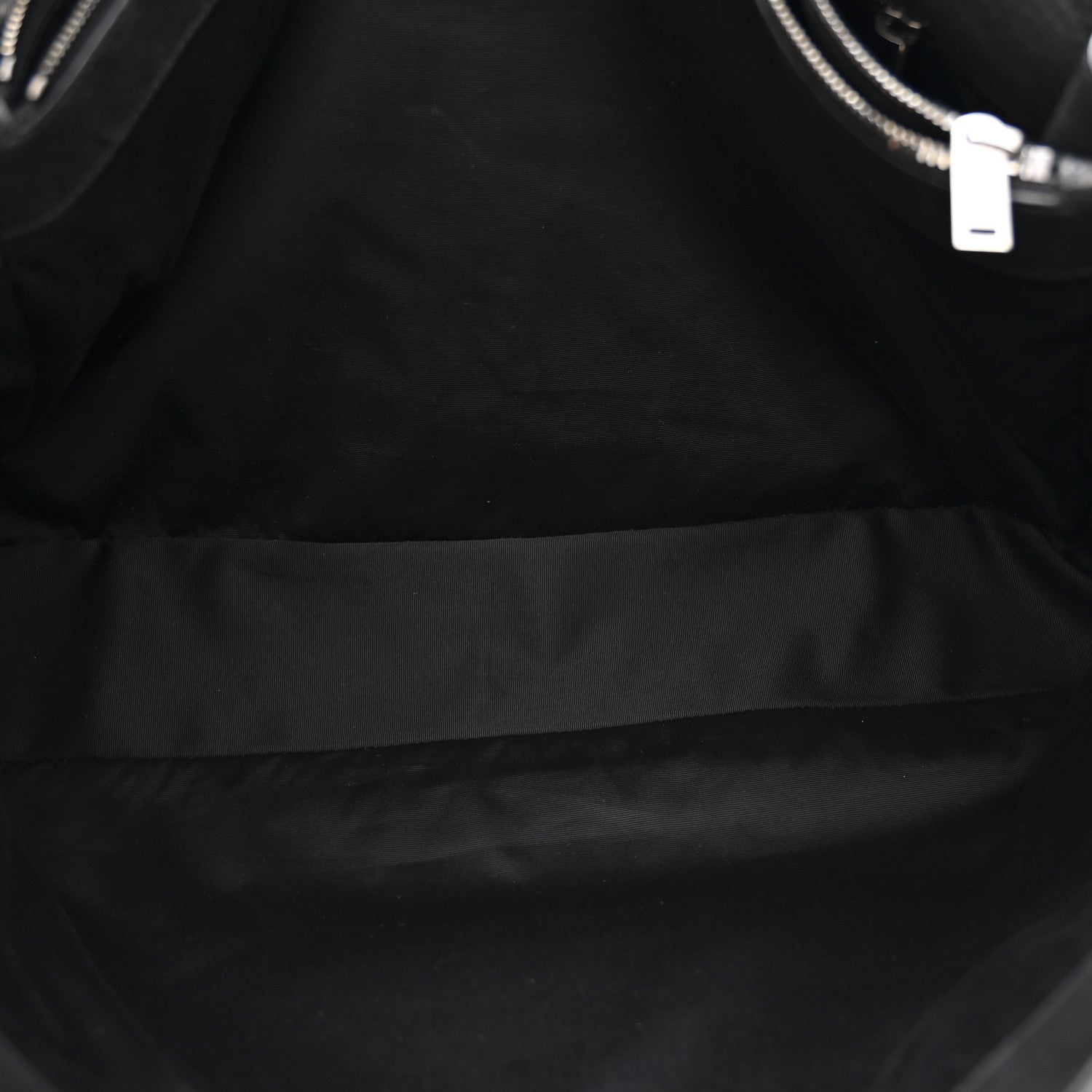 Saint Laurent Grained Lambskin Monogram Oversized Niki Chain Satchel Black 6 of 15