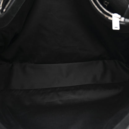 Saint Laurent Grained Lambskin Monogram Oversized Niki Chain Satchel Black 6 of 15