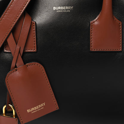 Burberry Smooth Calfskin House Check Medium Cube Bowling Bag Archive Beige 7 of 11