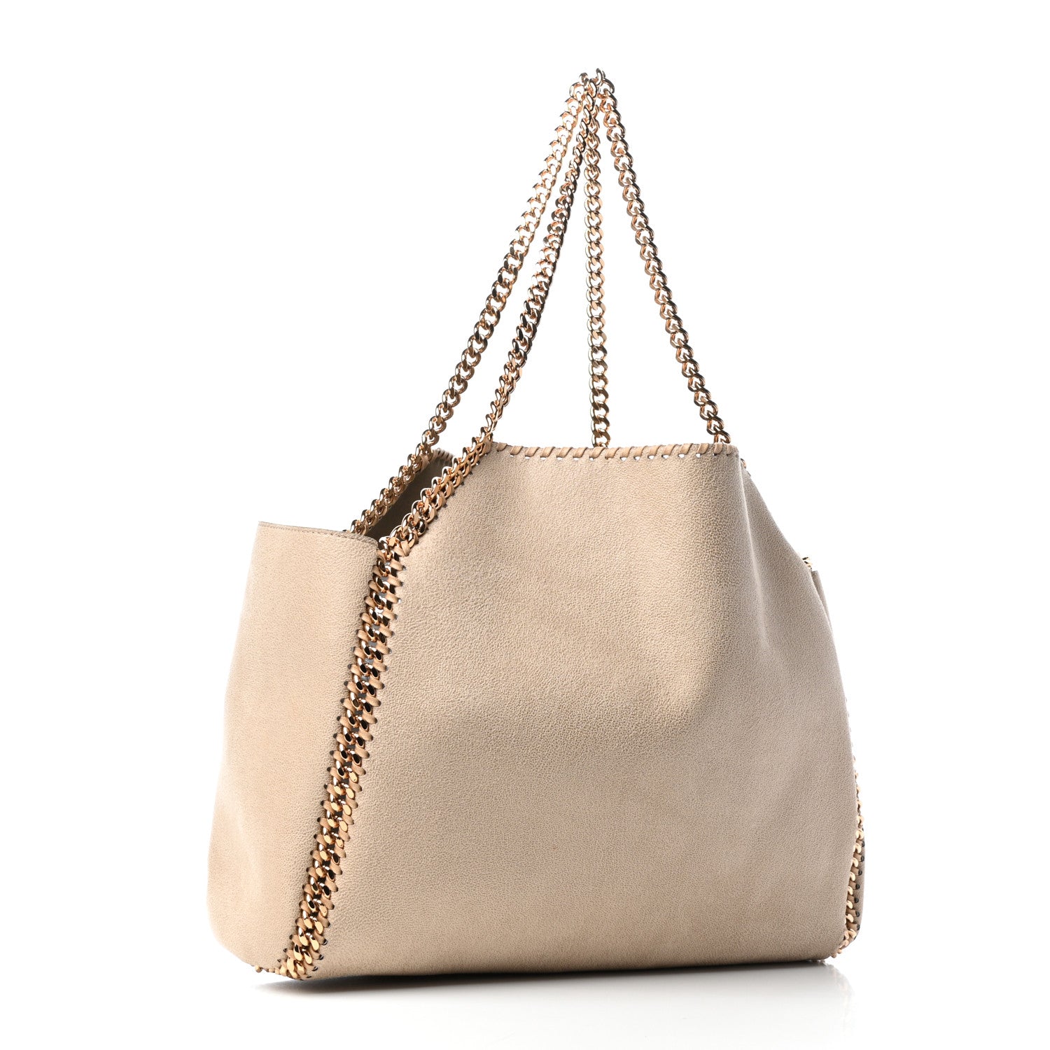 Stella McCartney Shaggy Deer Falabella Reversible Tote Clotted Cream 3 of 10