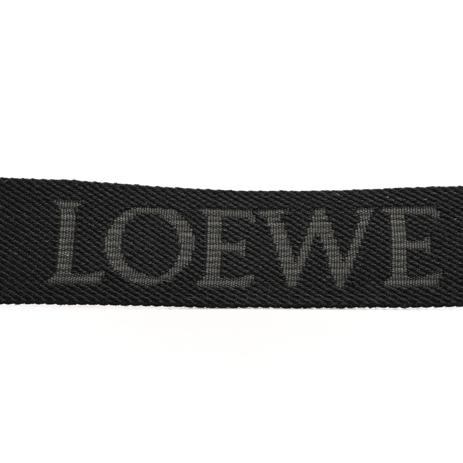 Loewe Calfskin Jacquard Webbing Anagram Strap Black 4 of 10