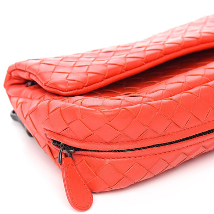 Bottega Veneta Nappa Intrecciato Chain Crossbody Red 9 of 11