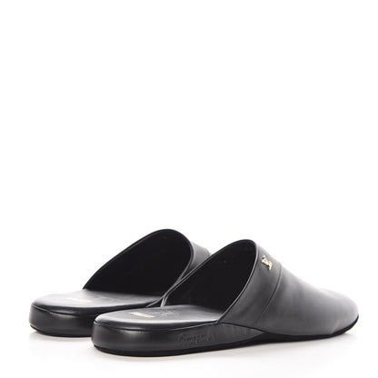 Louis Vuitton X SUPREME Lambskin Mens Hugh Slippers 8 Black 4 of 11