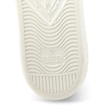 Gucci Calfskin Miro Soft Tennis Embroidered Womens Ace Sneakers 36 White Rio Blue 7 of 10
