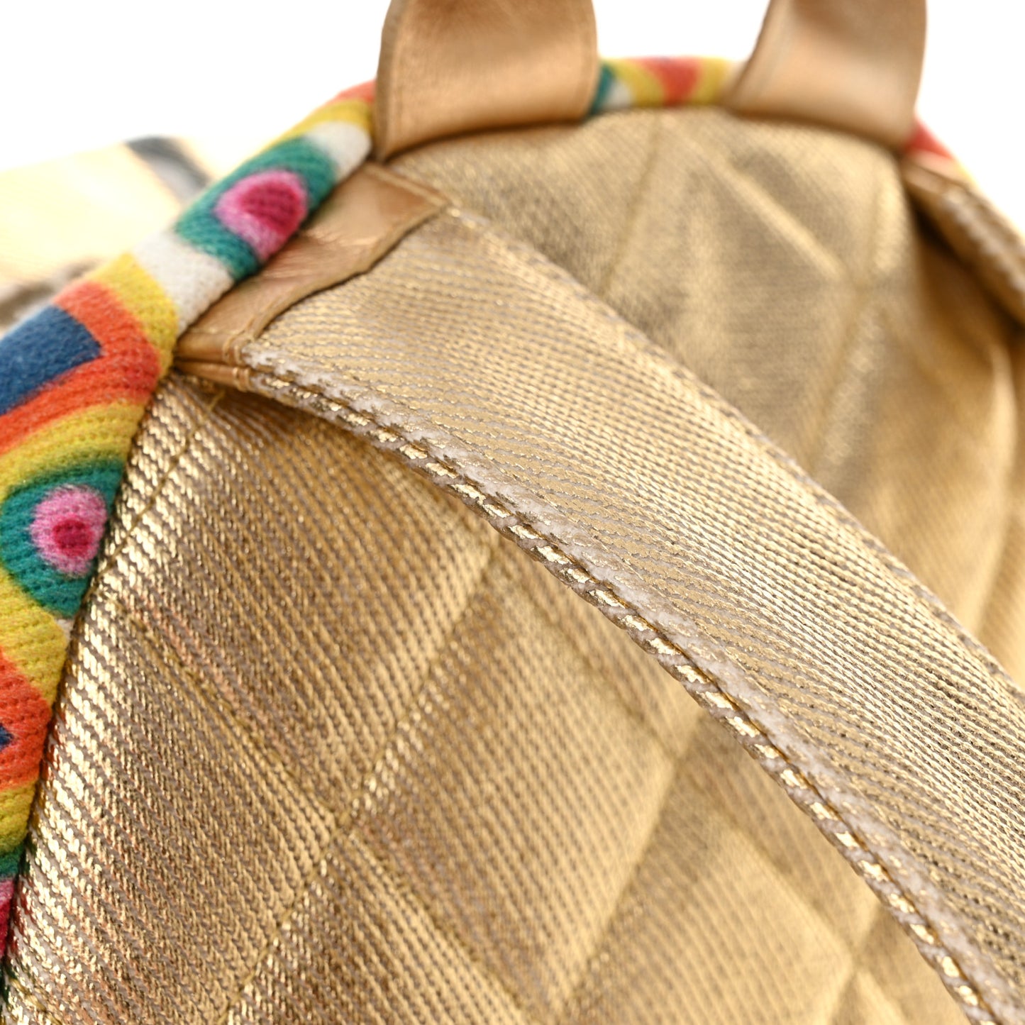 Graffiti Printed Canvas Street Spirit Backpack Multicolor