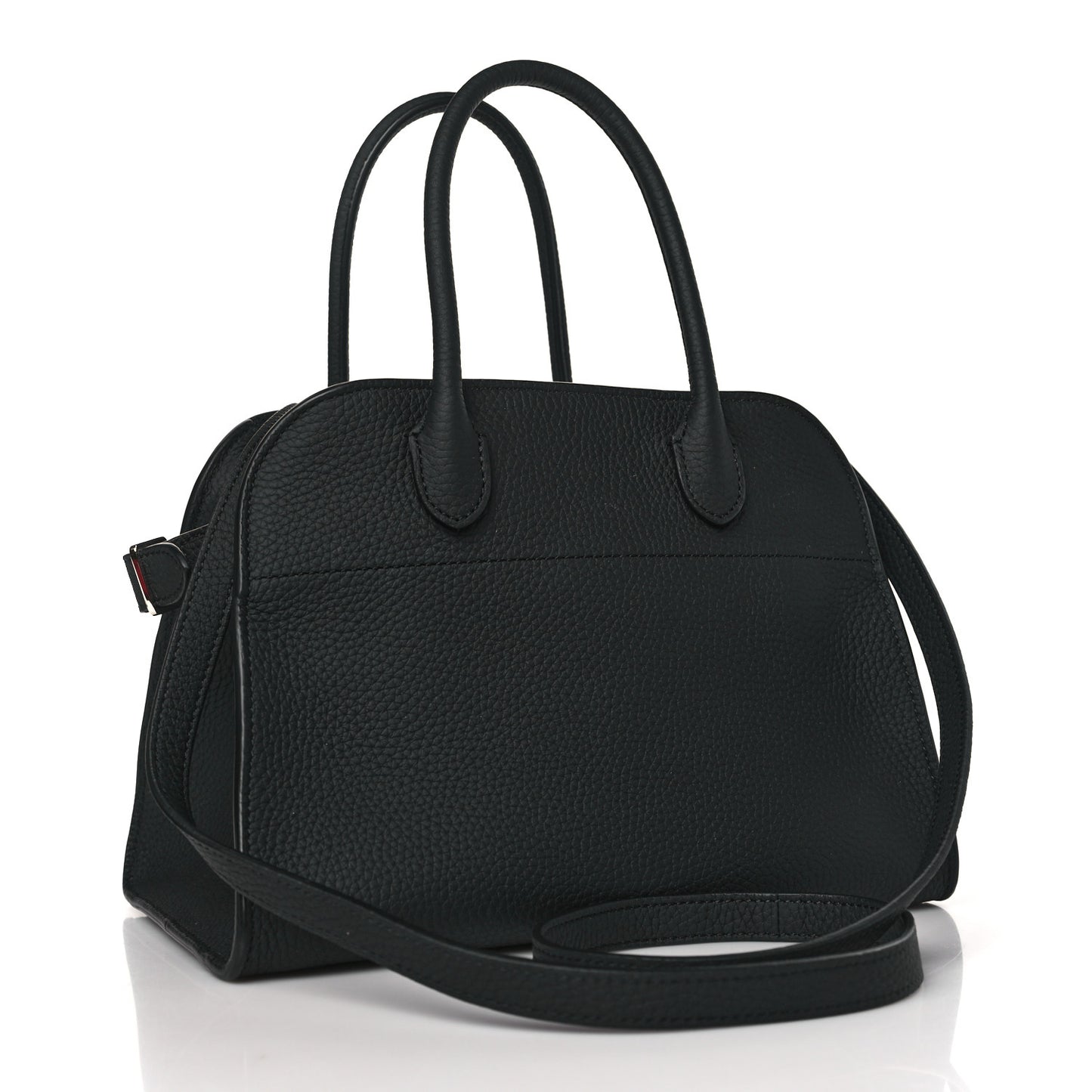 Grained Calfskin Soft Margaux 10 Bag Black