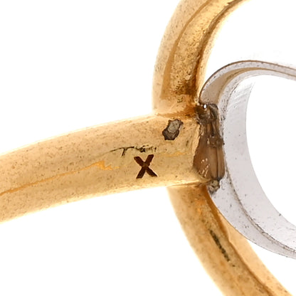 Christian Dior Metal Montaigne 30 Ring Silver Gold 5 of 6